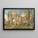L'Arc de Constantin et il Colosseo a Roma - Rudolf von Alt — quadro incorniciato alla parete