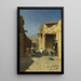 Una strada araba - Rudolph Gustav Müller — quadro incorniciato alla parete
