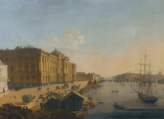 Vista dell'Accademia imperiale delle belle arti di San Pietroburgo - Scuola russa — vista dell’opera