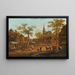 Una festa di paese - Rutger Verburgh — quadro incorniciato alla parete