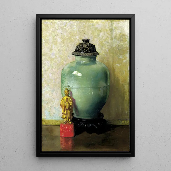 Pot cinese verde - Ruth Payne Burgess — quadro incorniciato alla parete