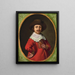 Ritratto di un uomo con cappello - Saack Jacobsz Van Hooren — quadro incorniciato alla parete