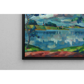 Saadjärv - Église d'Äksi - Konrad Mägi | Reproduction Tableau Décoration murale affiche copie