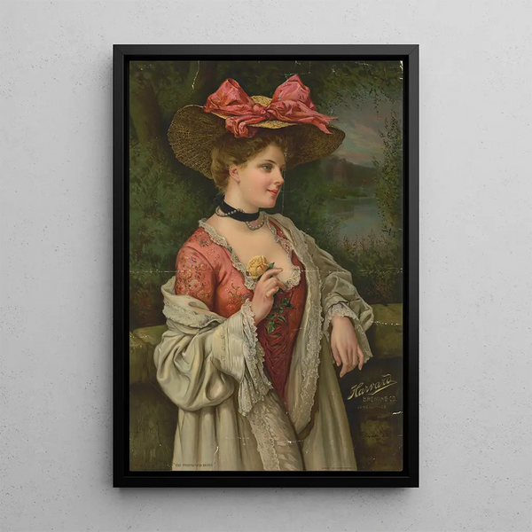 La rosa promise - Sackett Wilhelms Litho — quadro incorniciato alla parete