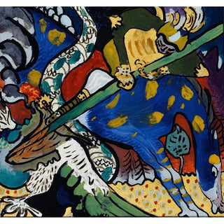 Saint Georges - Wassily Kandinsky | Reproduction Tableau Décoration murale affiche copie