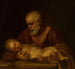 San Giuseppe con il Bambino Gesù - Giovanni Battista Salvi da Sassoferrato — vista dell’opera