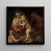 Santa Famiglia con il Giovane San Giovanni - Atelier di Paolo Veronese — quadro incorniciato alla parete