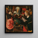 Santità della Parentela - Maestro dell'Adorazione di Lille — quadro incorniciato alla parete