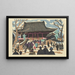 Tempio di Asakusa Kannon - Saitō Kiyoshi — quadro incorniciato alla parete