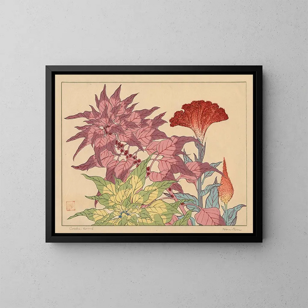 Cresta di gallo - Sakai Hōitsu — quadro incorniciato alla parete