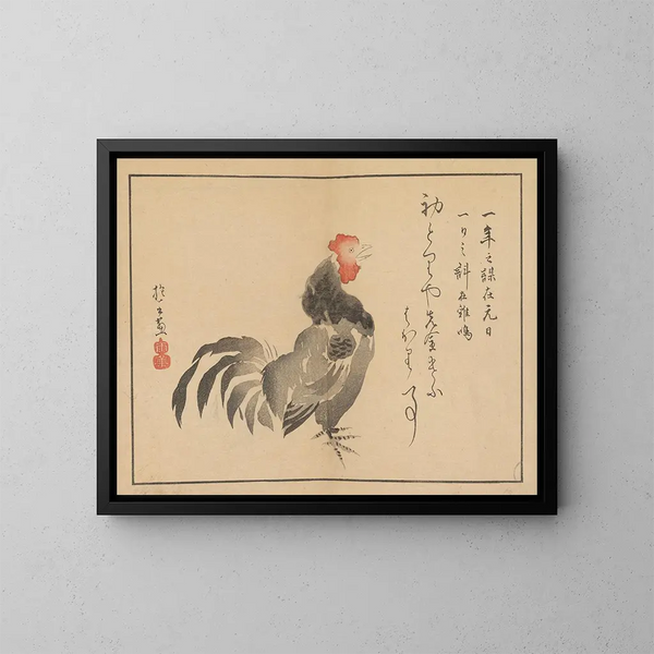 Sakai Hoitsu, pittura di fiori e uccelli - Sakai Hōitsu — quadro incorniciato alla parete