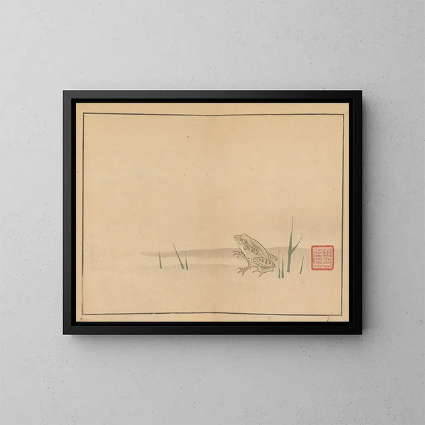 Sakai Hoitsu, dipinto di fiori e uccelli 06 - Sakai Hōitsu — quadro incorniciato alla parete