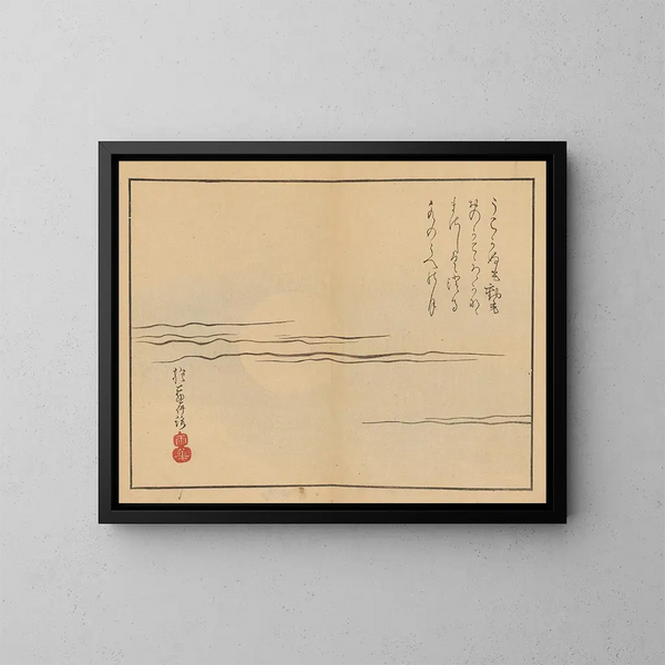 Sakai Hoitsu, pittura n° 12 - Sakai Hōitsu — quadro incorniciato alla parete