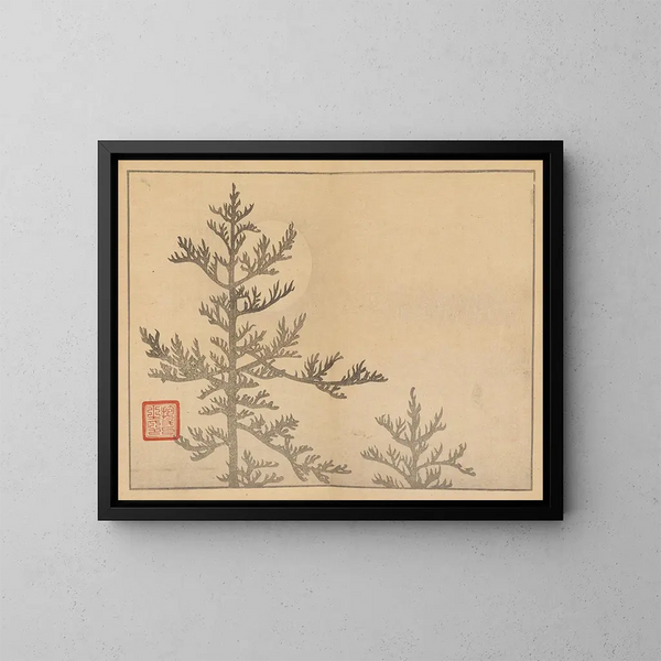 Sakai Hoitsu, pittura 16 - Sakai Hōitsu — quadro incorniciato alla parete