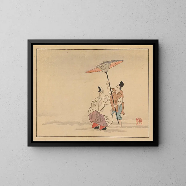 Sakai Hoitsu, pittura 18 - Sakai Hōitsu — quadro incorniciato alla parete