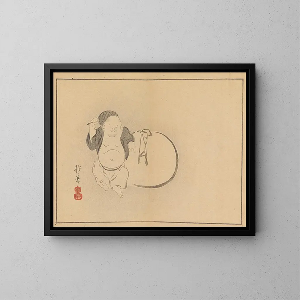 Sakai Hoitsu, pittura 23 - Sakai Hōitsu — quadro incorniciato alla parete