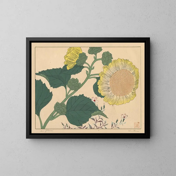 Girasoli - Sakai Hōitsu — quadro incorniciato alla parete