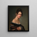 Ritratto di una giovane donna - Salomon-Guillaume Counis — quadro incorniciato alla parete