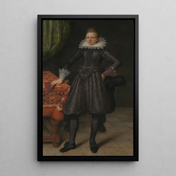 Portrait de Peter Courten - Salomon Mesdach — quadro incorniciato alla parete