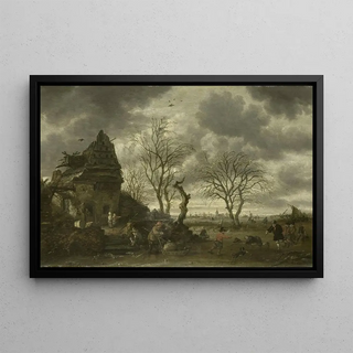 Salomon Rombouts - Winter scene.webp