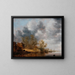 Una riva olandese - Salomon van Ruysdael — quadro incorniciato alla parete