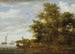 Paesaggio fluviale con barca - Salomon van Ruysdael — vista dell’opera