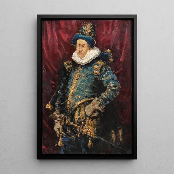 Un caballero - Salvador Sánchez Barbudo — quadro incorniciato alla parete