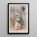 Dame en robe de cérémonie - Salvador Sánchez Barbudo — quadro incorniciato alla parete