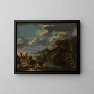 Salvator Rosa - Bandits on a Rocky Coast.webp