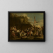 Crocifissione di Policleto - Salvator Rosa — quadro incorniciato alla parete