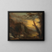 Figures pêchant dans un paysage côtier rocheux - Salvator Rosa — quadro incorniciato alla parete