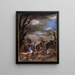 Paesaggio con figure - Salvator Rosa — quadro incorniciato alla parete