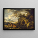 La scoperta di Mosè - Salvator Rosa — quadro incorniciato alla parete