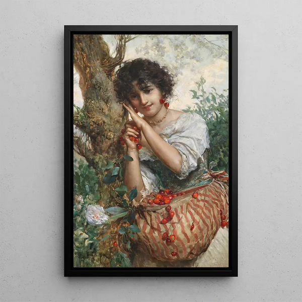 Le temps des cerises - Salvatore Postiglione — quadro incorniciato alla parete