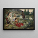 Motivo del Decameron - Salvatore Postiglione — quadro incorniciato alla parete