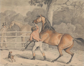 Provare la cavalla - Samuel Alken — vista dell’opera