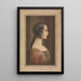 Ritratto di profilo di una giovane ragazza del Rinascimento - Samuel Arlent Edwards | Reproduction — quadro incorniciato alla parete
