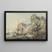 Nave mercantile in mare aperto - Samuel Atkins — quadro incorniciato alla parete
