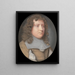 Ritratto di un gentiluomo - Samuel Cooper — quadro incorniciato alla parete