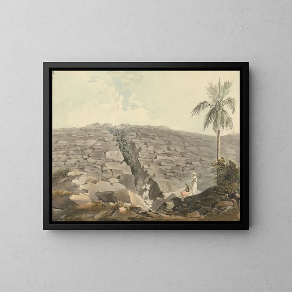 Fessura in una formazione rocciosa - Samuel Davis — quadro incorniciato alla parete