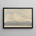 Vista lontana di un'isola - Samuel Davis — quadro incorniciato alla parete