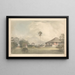 Il Bungalow di M. Crofts vicino a Madras - Samuel Davis — quadro incorniciato alla parete
