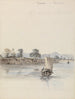 Vista sul fiume vicino a Rajmahal - Samuel Davis — vista dell’opera