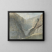 Gorge rocheuse avec une cascade - Samuel Davis — quadro incorniciato alla parete