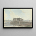 Palais in rovina sul bordo di un fiume - Samuel Davis — quadro incorniciato alla parete