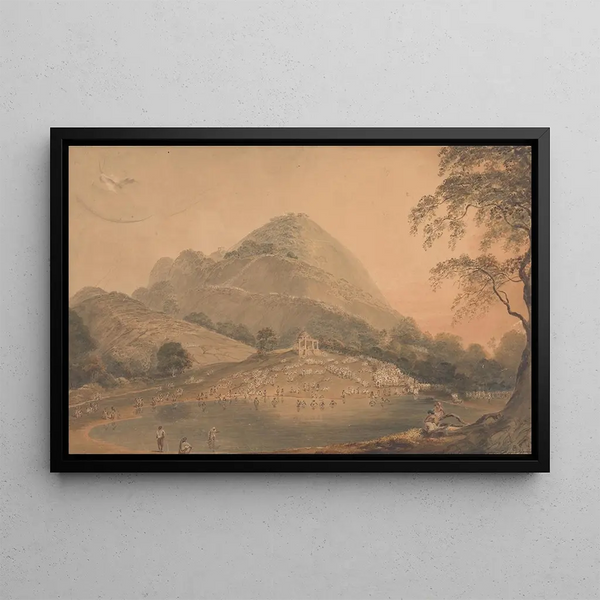 Il ressort annuale degli Hindu a Mundar Hill vicino a Bhagulpore Bhagalpur - Samuel Davis — quadro incorniciato alla parete