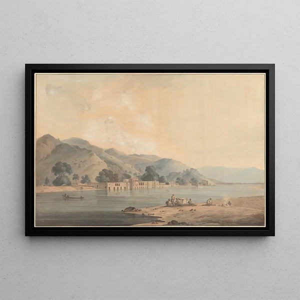 Le Hurduar che guarda a monte del fiume - Samuel Davis — quadro incorniciato alla parete