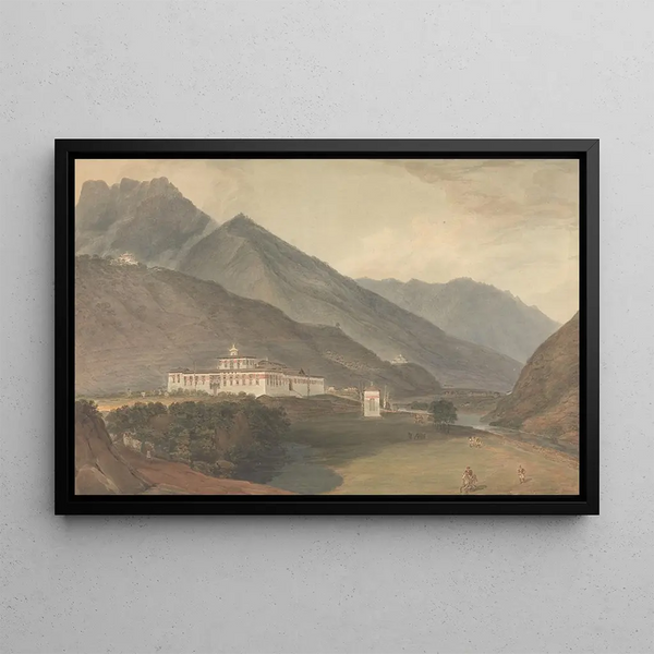 Le palais du Deib Rajan à Tassisudon - Samuel Davis — quadro incorniciato alla parete