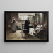 Evangeline che scopre il suo fidanzato in ospedale - Samuel G Richards — quadro incorniciato alla parete