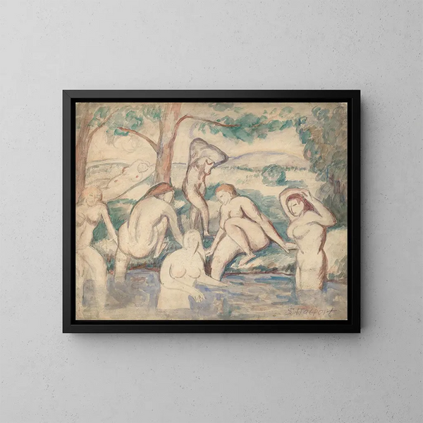 Bagni - Samuel Halpert — quadro incorniciato alla parete